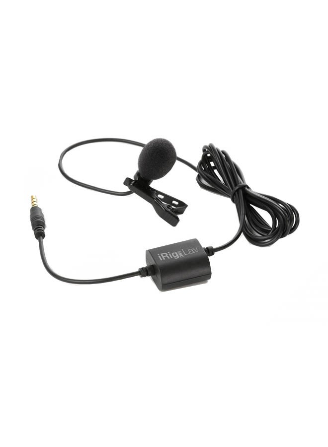 آي كي مالتيميديا ميكروفون إريج مايك لاف IP-IRIG-MIC-LAV أسود - Image 1