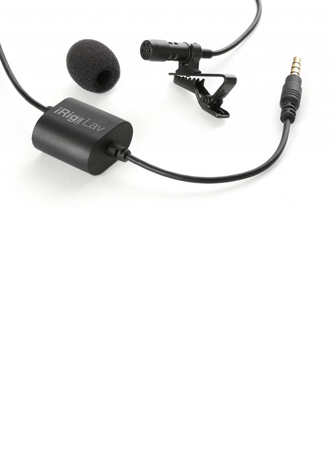 آي كي مالتيميديا ميكروفون إريج مايك لاف IP-IRIG-MIC-LAV أسود - Image 3