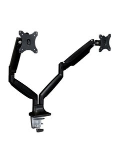 Dual Monitor Desk Mount Stand Full Motion Swivel Computer Monitor Arm for Two Screens 17-27 Inch with 4.4~19.8lbs Load Capacity for Each Display. Black