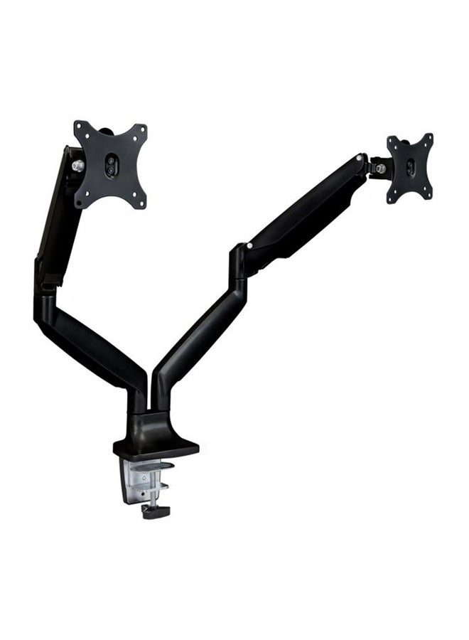 NEWSTAR - Dual Monitor Desk Mount Stand Full Motion Swivel Computer Monitor Arm for Two Screens 17-27 Inch with 4.4~19.8lbs Load Capacity for Each Display. Black - Image 1