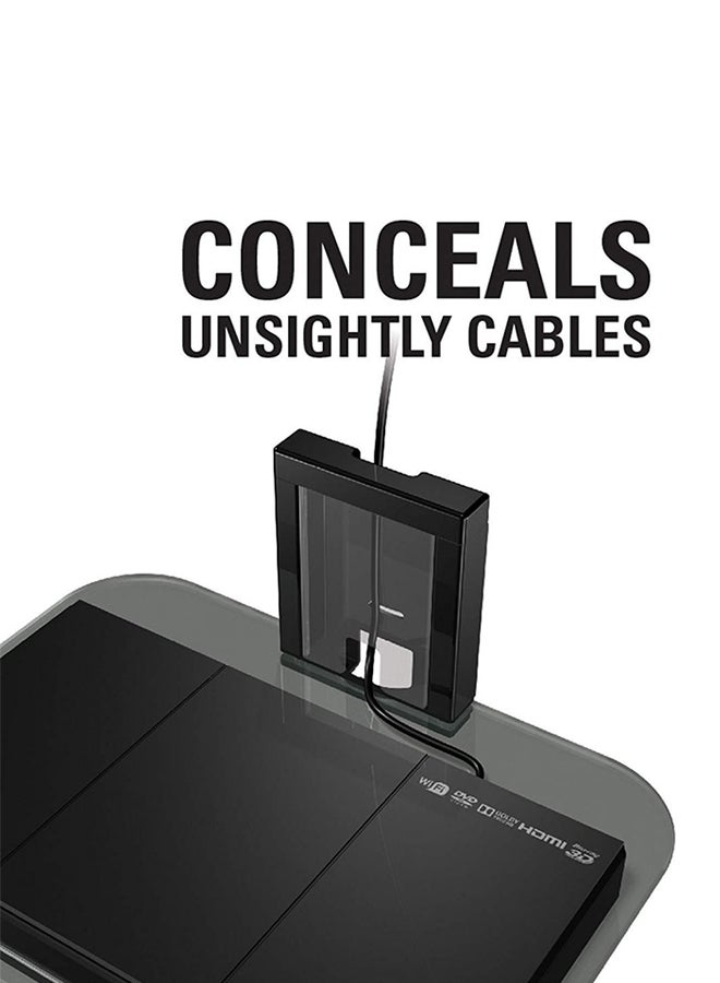 Wall Mount Single Shelf For Below 32 Inch Black
