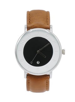 TOMI Leather Analog Watch T085/BR-BL-WH  - Image 1