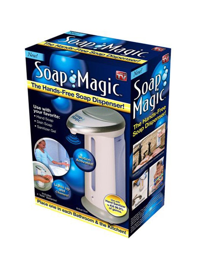 Hands Free Soap Dispenser White/Blue  - Image 1