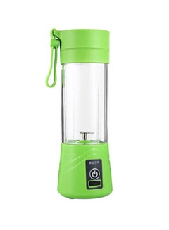 ماركة غير محددة خلاط كهربائي صغير محمول بسعة 380 مل بمنفذ USB 380 ml 784 شفاف / أخضر  - Image 1