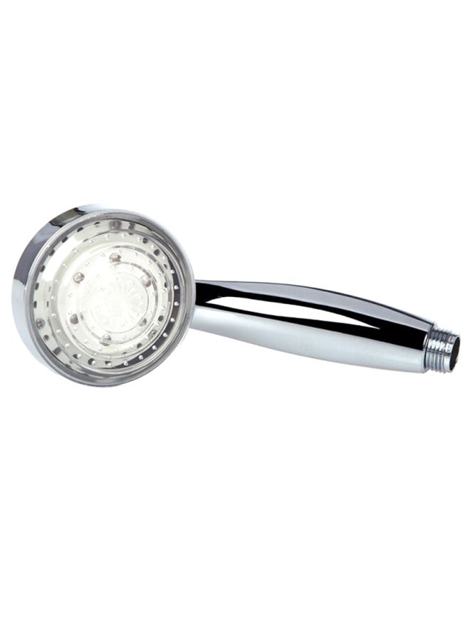 Generic Automatic 7 Colour LED Lights Shower Head Silver/White Standard 