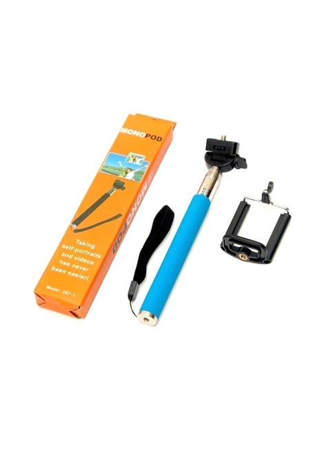 Extendable Bluetooth Selfie Stick With Remote Control For Apple iPhone 5/6 Blue/Black/Silver