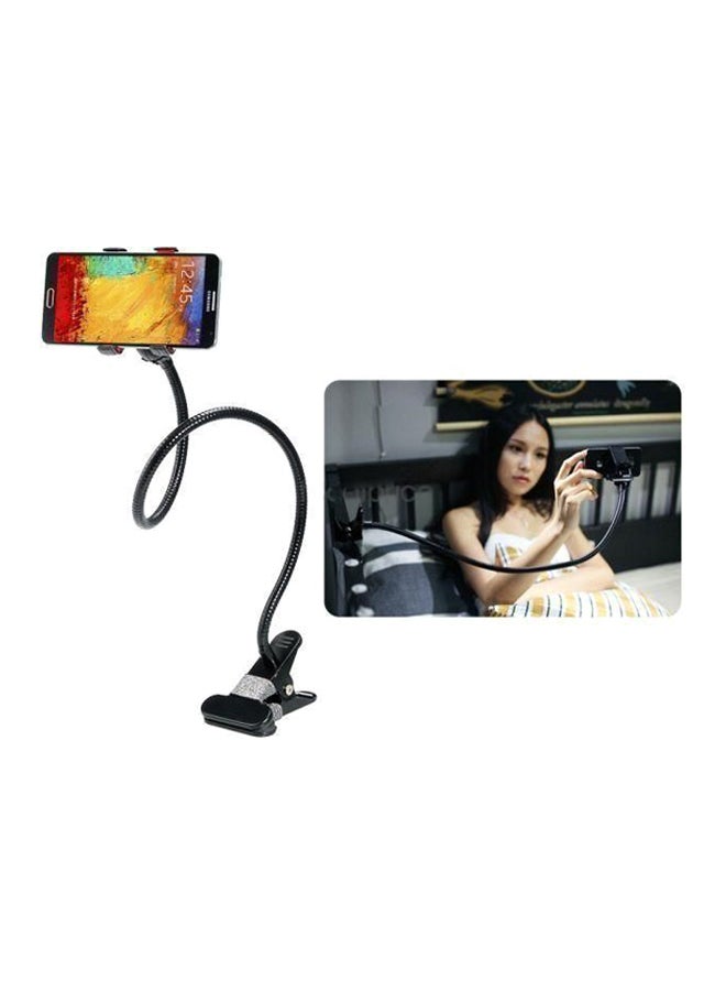 حامل بمسند مرن للهاتف المحمول أسود - Image 2