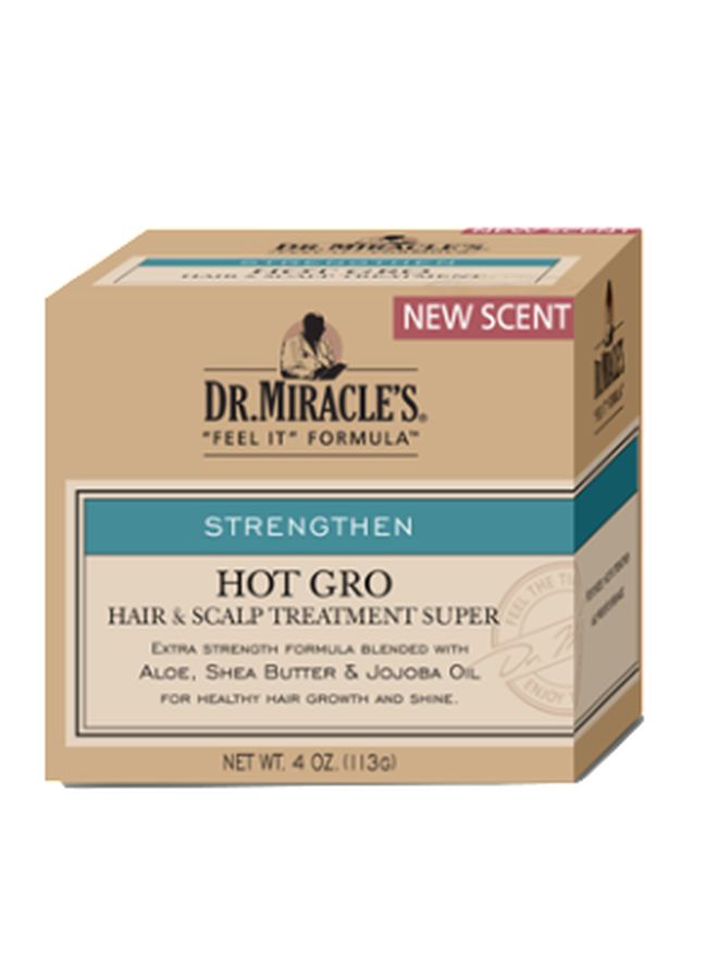 Dr. Miracle's Hot Gro Hair And Scalp Treatment Super Conditioner 