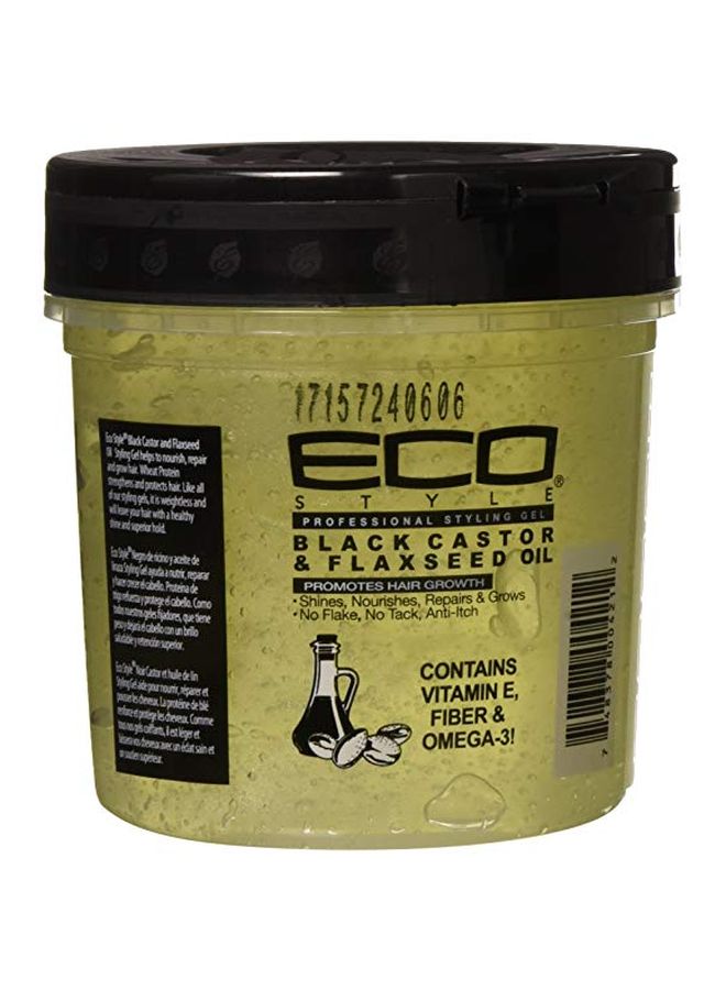 ECO - Black Castor And Flaxseed Oil Professional Styling Gel - Image 1