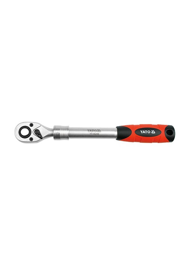Yato Telescopic Ratchet Handle 1/2 Silver/Red/Black - Image 1