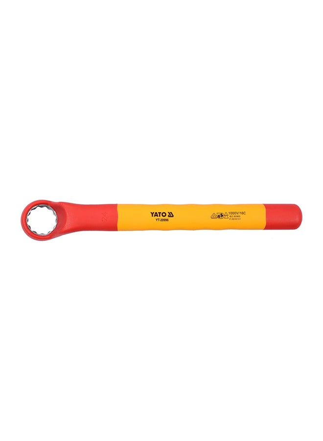 Yato - Insulated Ring Wrench 24mm VDE-1000VYT-20996 Red/Yellow - Image 1