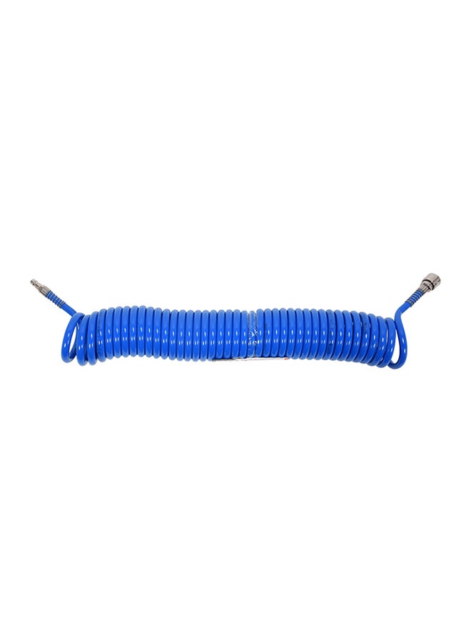Yato Spiral Recoil Air Hose Pu 10m Internal Ø8mm YT-24208 Blue - Image 1
