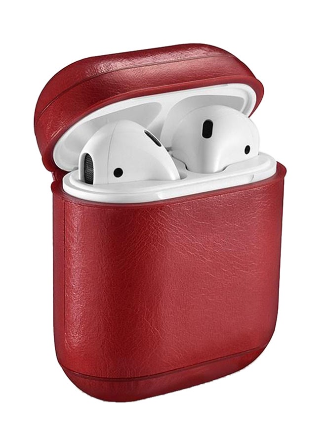Icarer Leather Headphone And Headset Bags Red 