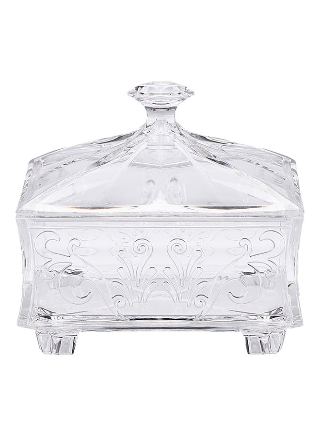 آذاد وعاء حلوى على شكل كعك الفدج مع غطاء شفاف 28سم - Image 2