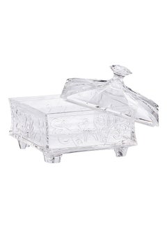 AZAD Fudge Shaped Candy Bowl With Lid Clear 28cm  - Image 3