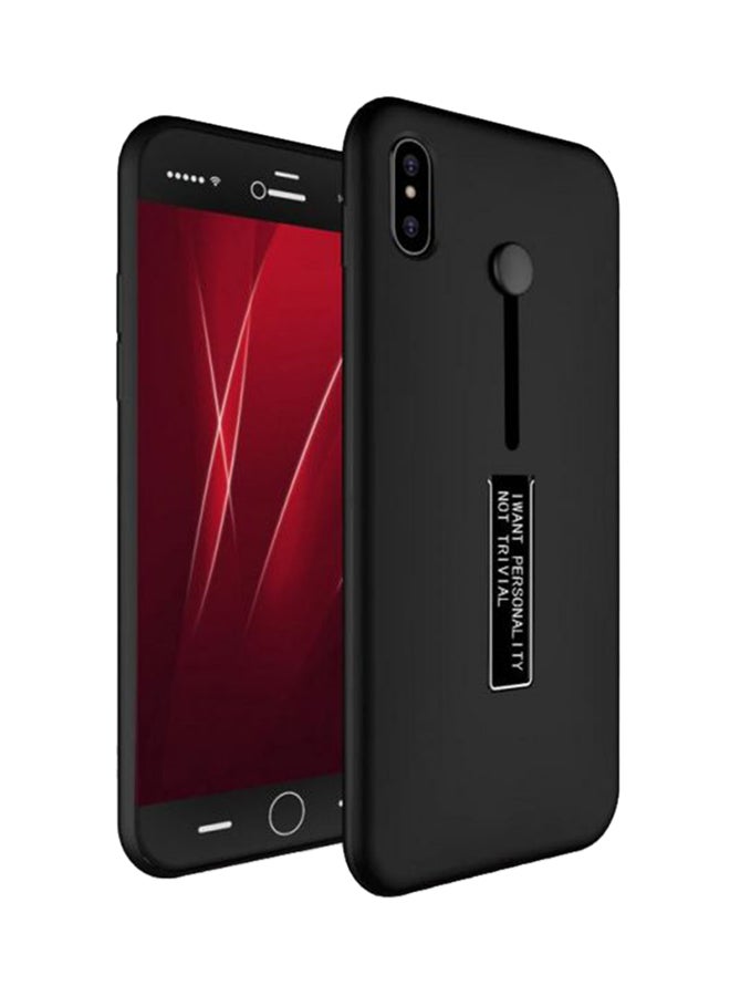 iPhone X Cover With Compact Plastic Grip Black