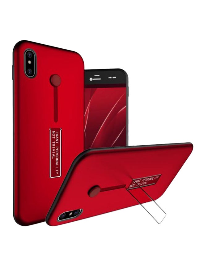 iPhone X Cover With Compact Plastic Grip Red