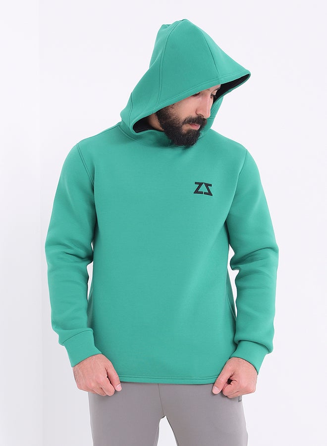 IZZY B8292 Raglan Hooded Jacket Green  - Image 1