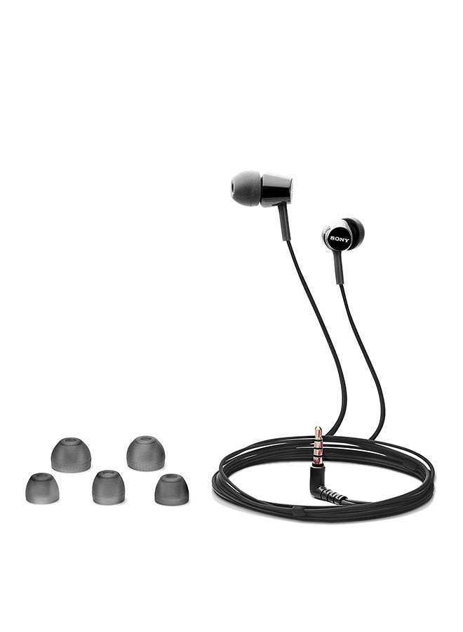 سوني سماعة أذن مزودة بميكروفون أسود - Image 1