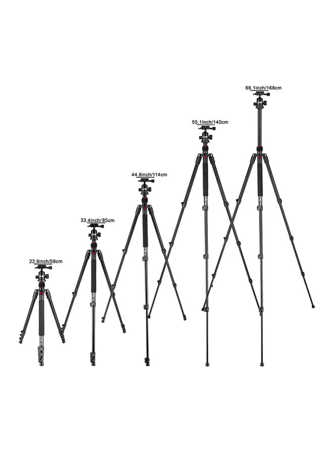 DMK Power DMK T264 3 in 1 Tripod Monopod & Ball Head Magnesium Aluminium Compact Travel Dark Black - Image 3