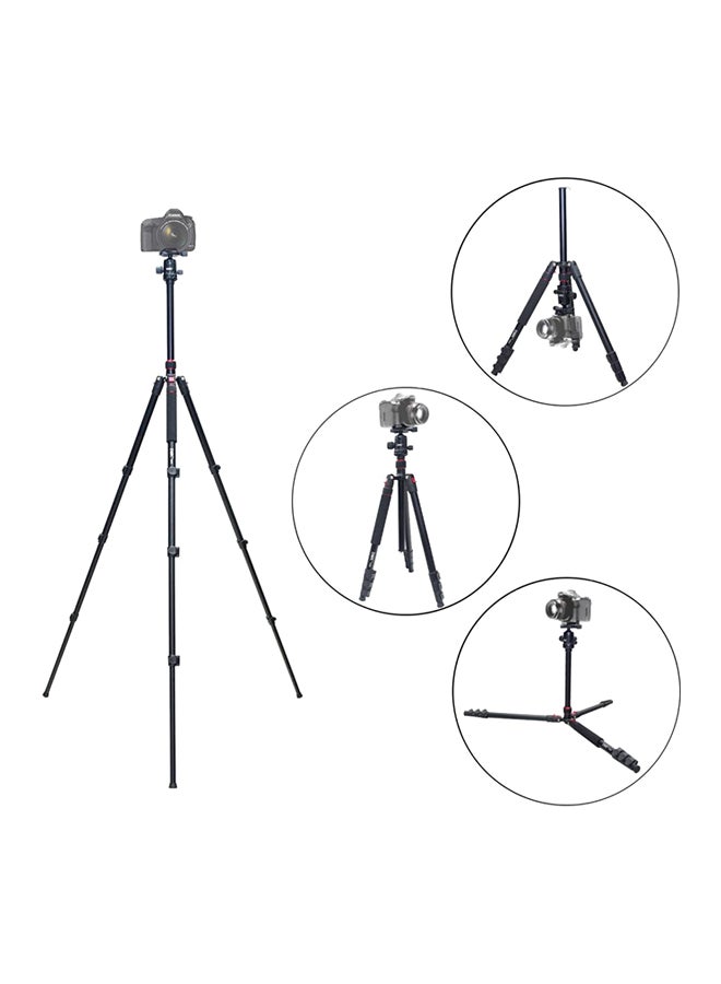 DMK Power DMK T264 3 in 1 Tripod Monopod & Ball Head Magnesium Aluminium Compact Travel Dark Black - Image 4