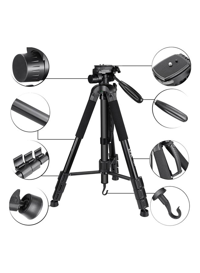 DMK Power Lightweight Portable Tripod For SLR/DSLR Canon Nikon Sony Olympus Camera Dark Black  - Image 4