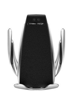 Generic Wireless Car Charger With Phone Holder Black/Silver  - Image 1