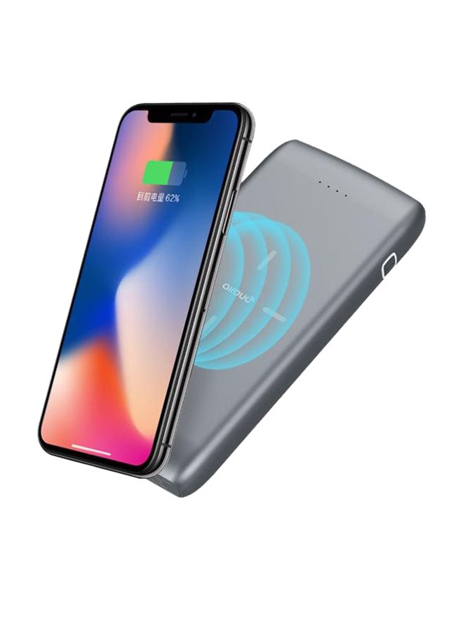 WST dual input & output wireless charging power bank 10000mah