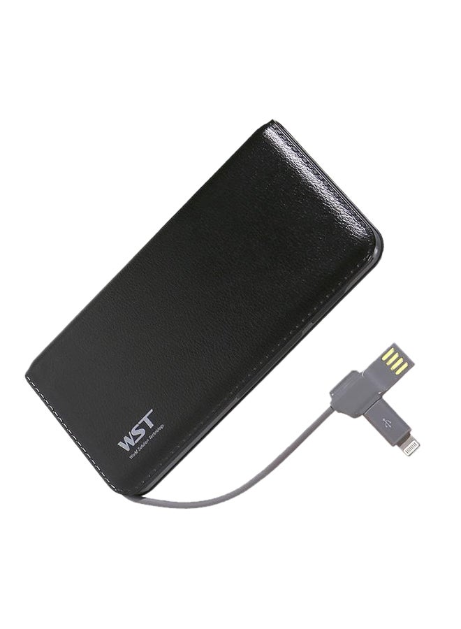 WST Power Bank Real Capacity 8000Mah Dp612-Black