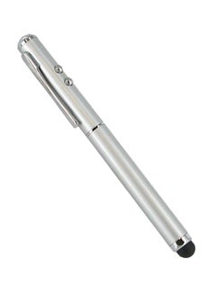 3N1 Capacitive Silver Stylus Pen  Laser Presentation Pointer  Led Light For Garmin Asus Garminfone