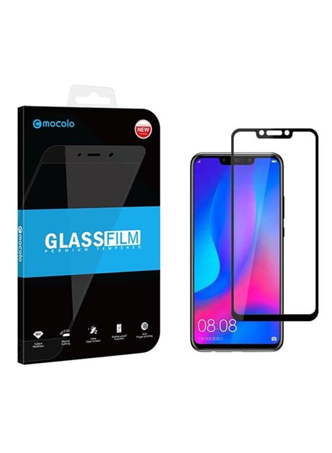 Generic - Huawei Nova 3 Tempered Glass Full Coverage Screen Protector - Black. - Image 1