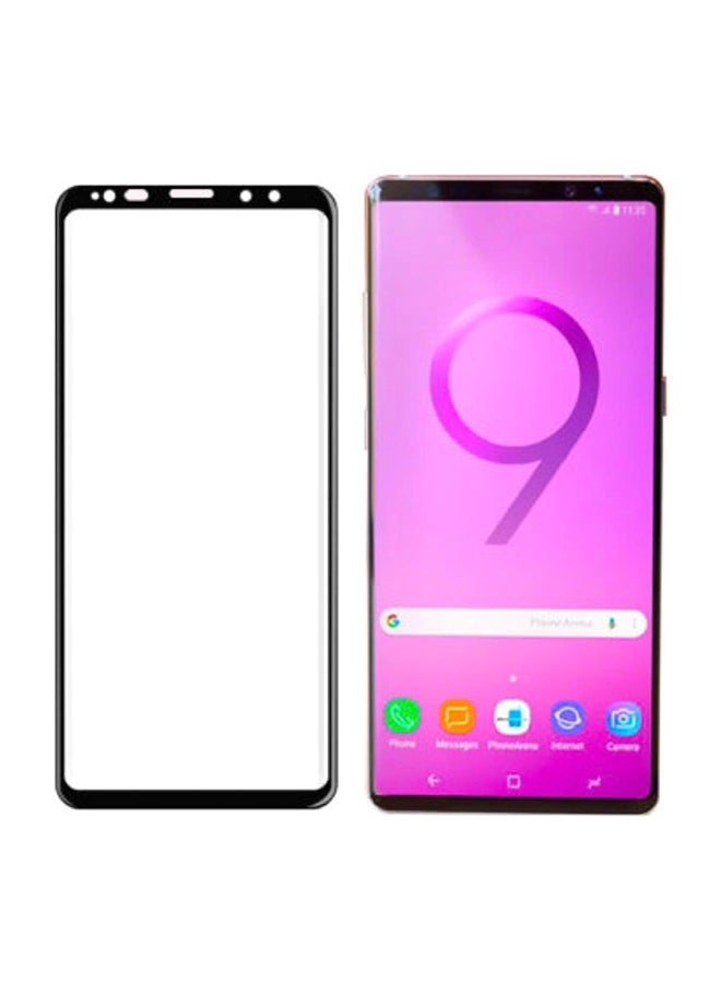 Generic - Screen Protector for Samsung Galaxy Note 9 Black Tempered Glass Front Screen Protector High Definition Amazing Glass Friendly Case Black - Image 1