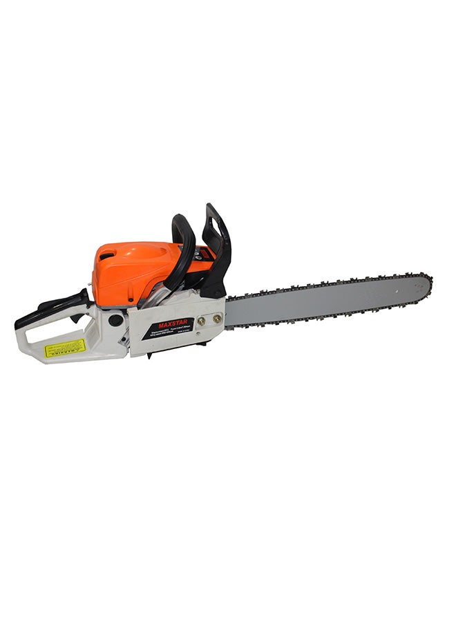 MaxStar Gasoline Chain Saw Orange/Beige 18inch - Image 2