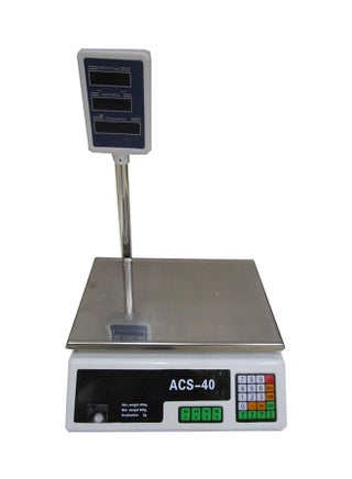 Electronic Computing Price Scale Black/White/Silver 40kg - v1553772462/N22864075A_1