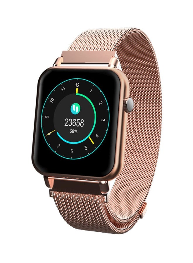 Smart Bracelet Heart Rate Blood Pressure Sleep Monitoring Ip67 Waterproof Gold Steel Mesh Belt - Image 2