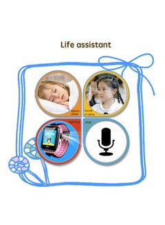 Generic V6 Sos Position Call Lbs Locator Support Camera Sim Card Children Phone Kids Pink  - Image 3