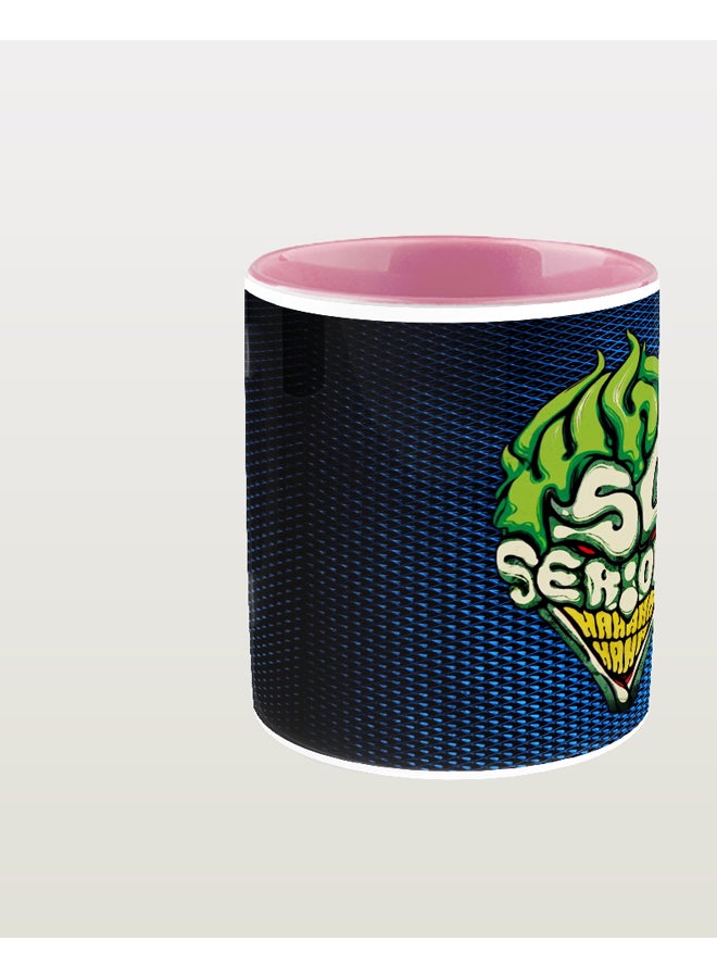 إمبريس مج قهوة بنمط مطبع بعبارة "Why So Serious" متعدد الألوان - Image 2