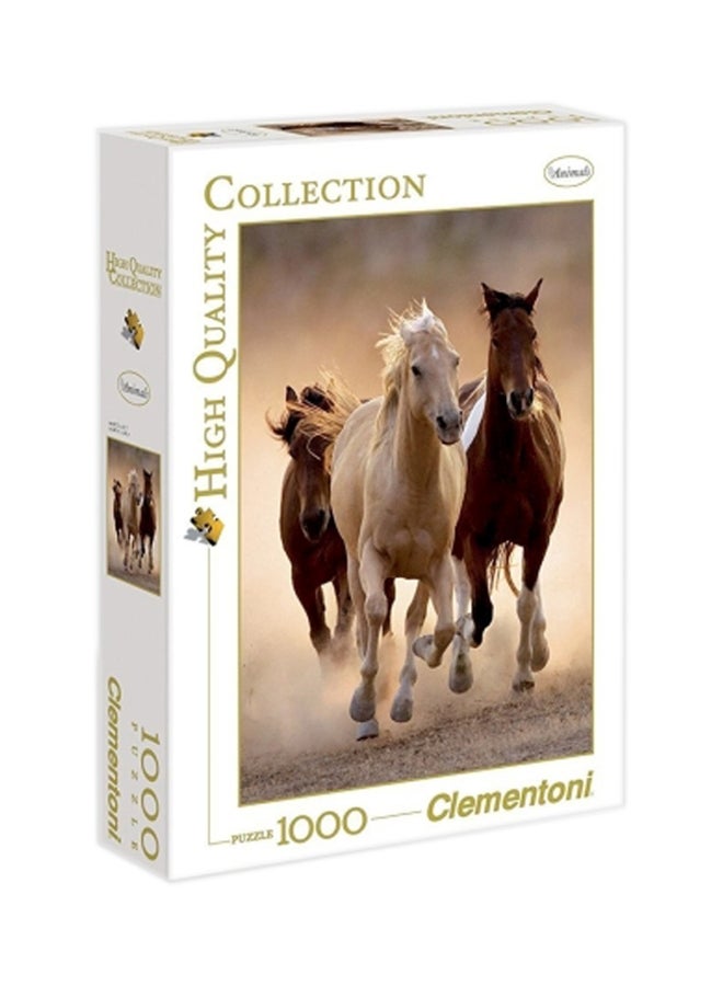 Clementoni 1000-Piece High Quality Collection Running Horse Jigsaw Puzzle 39168