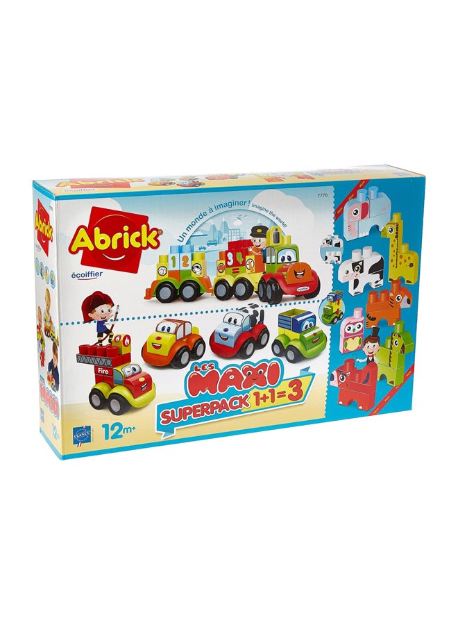 ecoiffier Abrick Les Maxi 3-In-1 Super Pack Building Block Set 7770