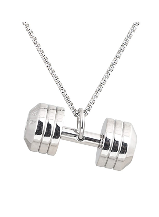 سبا كير قلادة بدلاية من الإستانلس ستيل بنمط يعبر عن أهمية الاحتفاظ باللياقة