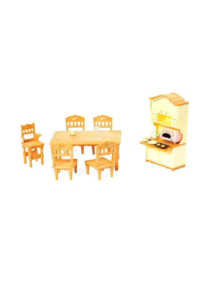 Calico Critters - 5 Seater Dining Room Toy Set - Image 1