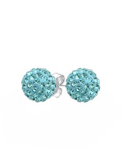 925 Sterling Silver Crystal Stud Earrings