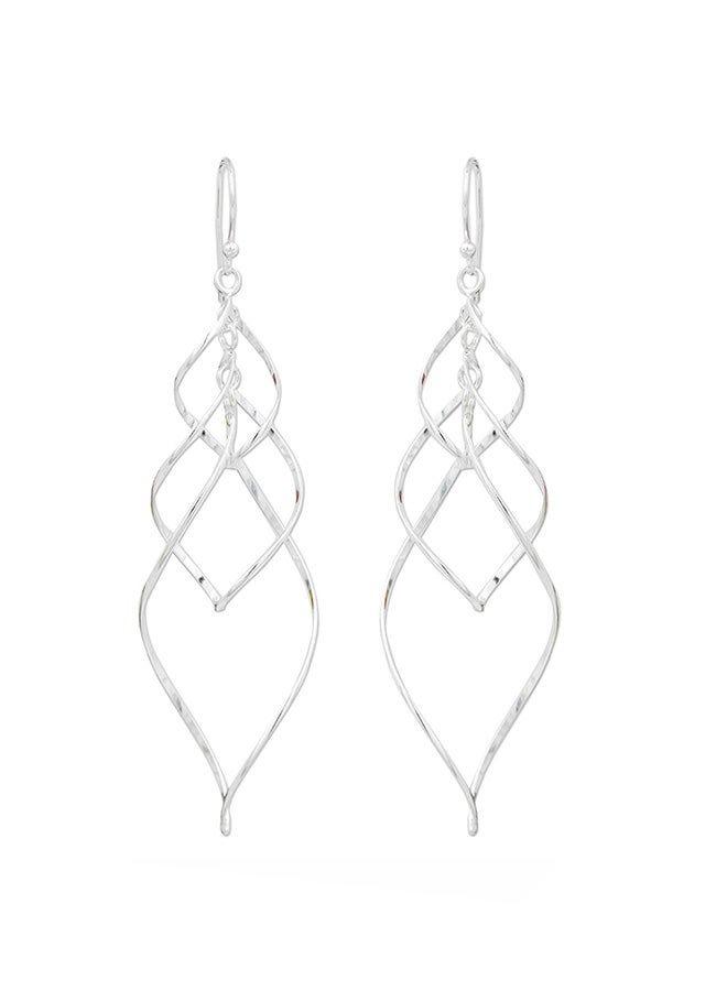 NOVICA 925 Sterling Silver Forever Linked Dangle Earrings  - Image 1