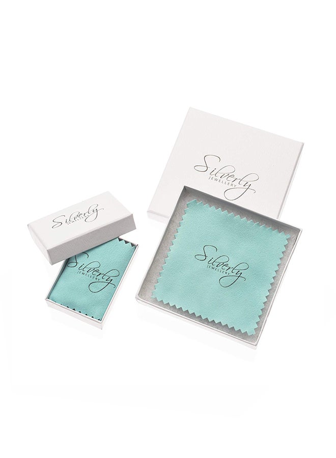 Silverly - 925 Sterling Silver Horseshoe U Stud Earrings - Image 1