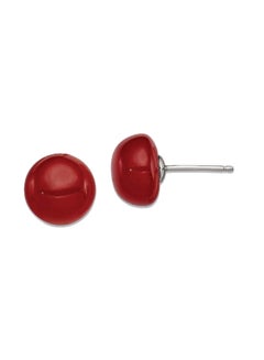 Sonia Jewels 925 Sterling Silver Button Post Stud Earrings 