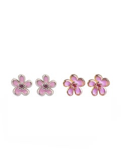 Pair Of 2 Small Flower Stud Earrings