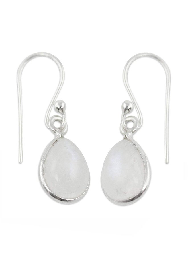 NOVICA - 925 Sterling Silver Teardrop Dangle Earrings - Image 1