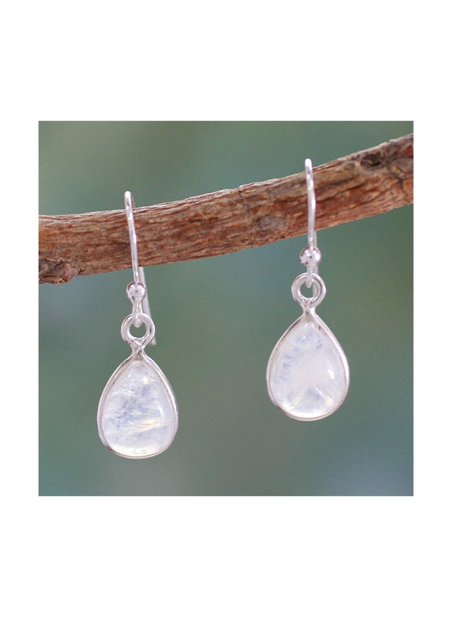 NOVICA - 925 Sterling Silver Teardrop Dangle Earrings - Image 1