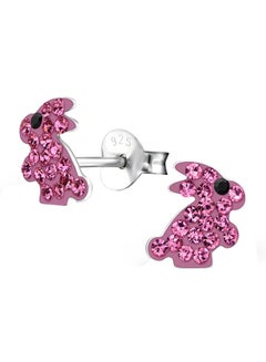 925 Sterling Silver Rabbit Stud Earrings