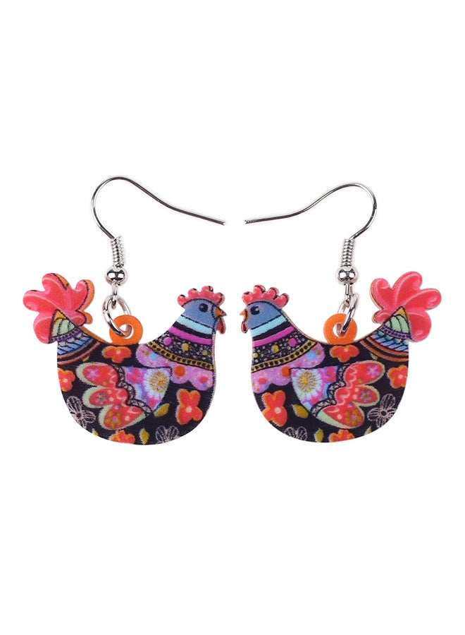 BONSNY - Acrylic Drop Hen Chicken Earrings - Image 1